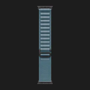Ремінець Apple Alpine Loop для Apple Watch 49/46/45/44 mm (Light Blue) (Black Titanium) (S)