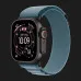 Ремінець Apple Alpine Loop для Apple Watch 49/46/45/44 mm (Light Blue) (Black Titanium) (S)