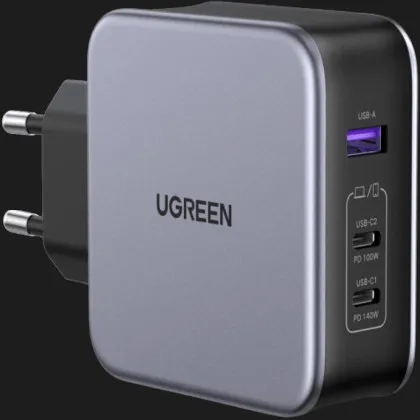 Блок питания UGREEN CD289 140W GaN Fast Charger with Cable (Gray) в Николаеве