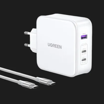 Блок питания UGREEN CD289 140W GaN Fast Charger with Cable (White) в Луцке