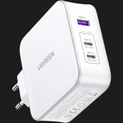 Блок питания UGREEN CD289 140W GaN Fast Charger with Cable (White) в Луцке