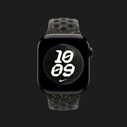 Ремінець Apple Nike Sport Band для Apple Watch 44/45/46/49mm (Midnight Black) (M/L) в Чернігові