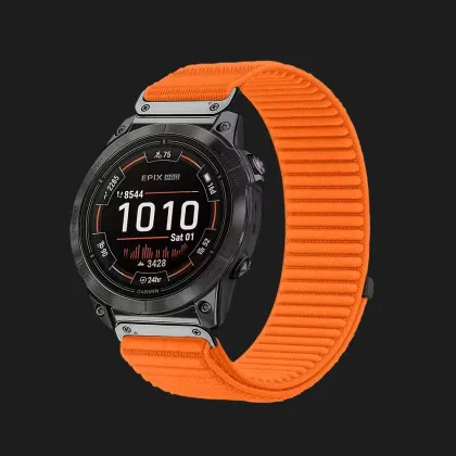 Ремешок Nylon Strap для Garmin (Quick Release 22) (Orange) в Хусті