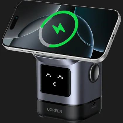 Беспроводное зарядное UGREEN Uno 2-in-1 Magnetic Wireless Charger 15W