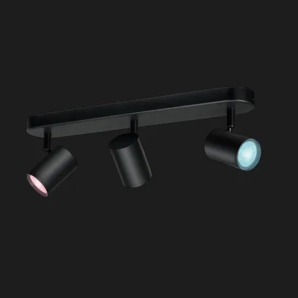 Розумний накладний точковий світильник WiZ IMAGEO Spots 2200-6500K RGB Wi-Fi (929002658901) (Black) в Бродах