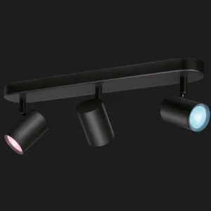 Розумний накладний точковий світильник WiZ IMAGEO Spots 2200-6500K RGB Wi-Fi (929002658901) (Black) в Хмельницькому