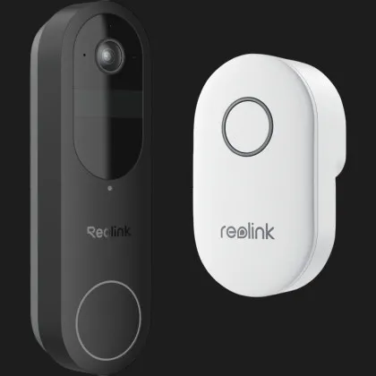 Відеодзвінок Reolink D340B (Video Doorbell Wi-Fi/АКБ) (Black) в Ковелі