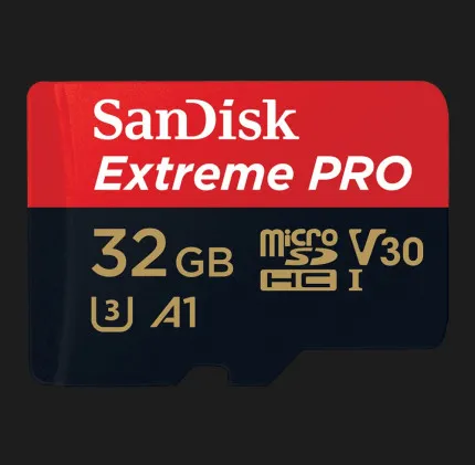 Карта пам'яті SanDisk Extreme Pro microSDHC 32GB UHS-I U3 + SD Adapter