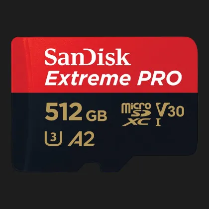 Карта пам'яті SanDisk Extreme Pro microSDXC 512GB UHS-I U3 V30 + SD Adapter
