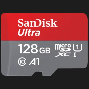 Карта пам'яті SanDisk Ultra microSDXC 128GB UHS-I U1 + SD Adapter в Хмельницькому
