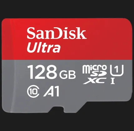 Карта памяти SanDisk Ultra microSDXC 128GB UHS-I U1 + SD Adapter