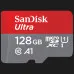 Карта памяти SanDisk Ultra microSDXC 128GB UHS-I U1 + SD Adapter