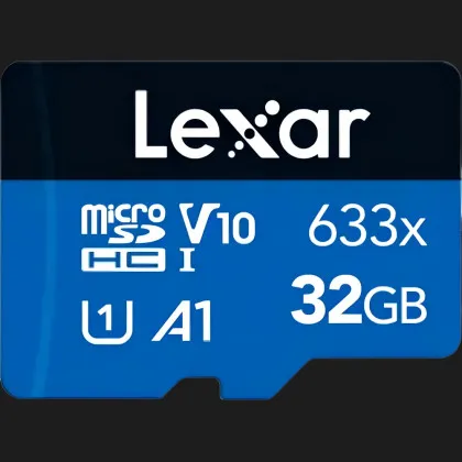 Карта памяти Lexar High-Performance Blue microSDHC 32GB UHS-I U1 V10