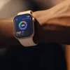 Apple Watch Series 11 GPS, 46mm Space Gray Aluminum Case with Volt Splash Nike Sport Band (S/M)
