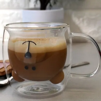 Набор чашек с двойными стенками и ручками Ardesto Animals 250 мл 2 шт. (AR2625GHA) в Ковеле