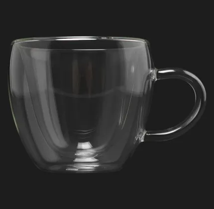 Набір чашок з ручками та подвійними стінками Ardesto 250 мл 2 шт. (AR2625GHL)