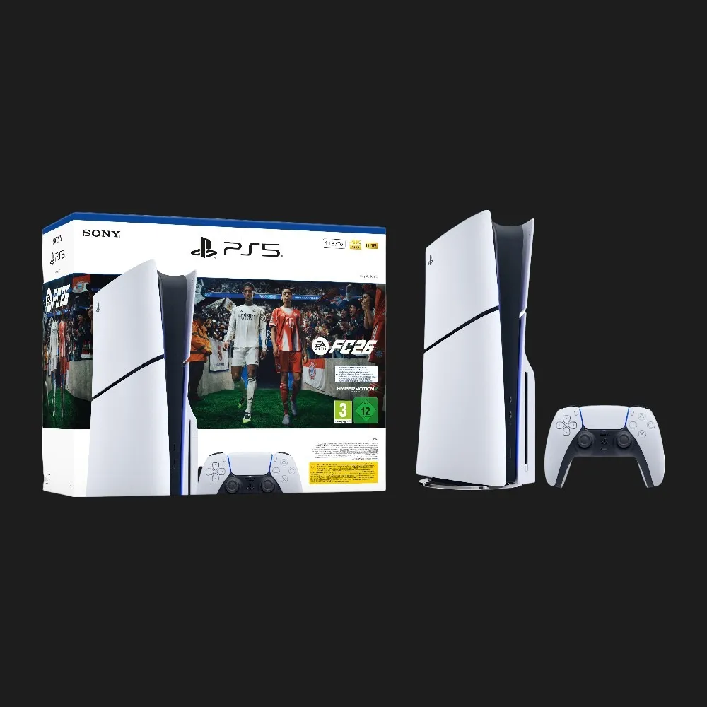 Ігрова приставка Sony PlayStation 5 Slim (BluRay) (EA SPORTS FC 26 Bundle) (1TB) (Standard)
