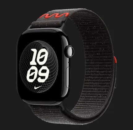 Ремінець Apple Nike Sport Loop для Apple Watch 38/40/41/42mm (Midnight Black)