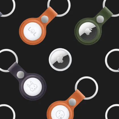 Брелок Apple AirTag FineWoven Key Ring (Black)