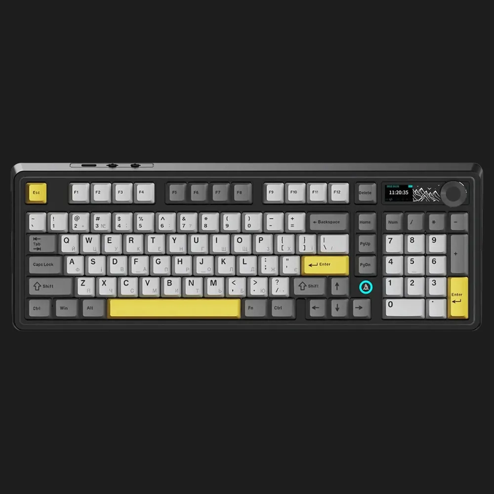 Клавіатура ігрова Ajazz AK980 (Black/Gray/Yellow) (AK980-CS-BGY) (UA)