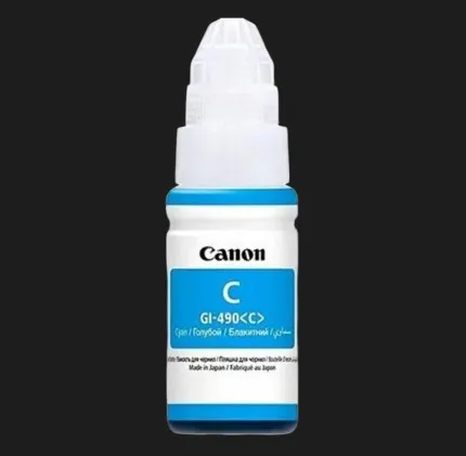 Чорнило Canon GI-490 PIXMA G1400 / G2400 / G3400 / G3410 (Cyan)