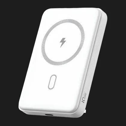 Зарядний пристрій Power Bank WiWU Wi-P043 PD20W Magnetic + Stand (White)