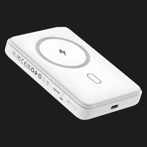 Зарядное устройство Power Bank WiWU Wi-P043 PD20W Magnetic + Stand (White) в Хмельницком