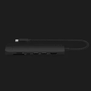Перехідник Satechi 7-in-1 USB-C Slim Multiport Adapter 4K with Ethernet (Black) в Херсоні