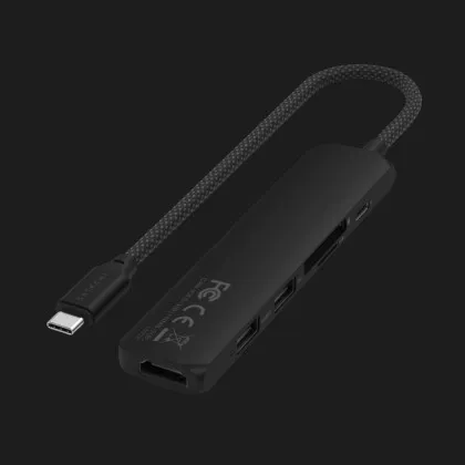 Адаптер Satechi 6-in-1 USB-C Slim Multiport Adapter 4K (Black) в Берегово