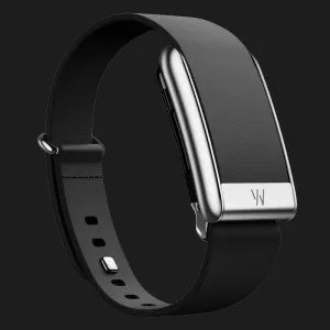 Ремінець Whoop LeatherLuxe Band для Whoop 5.0 (Black with Titanium) (Size S) в Сваляві