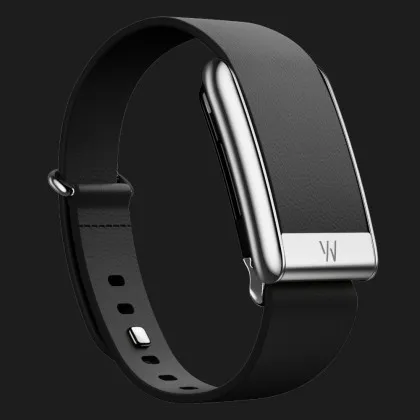 Ремінець Whoop LeatherLuxe Band для Whoop 5.0 (Black with Titanium) (Size L) в Ковелі