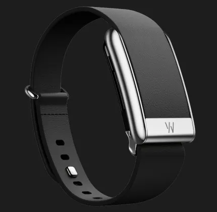 Ремінець Whoop LeatherLuxe Band для Whoop 5.0 (Black with Titanium) (Size S)