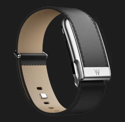 Ремешок Whoop LeatherLuxe Band Straight для Whoop MG (Black/Cream with Titanium) (Size L)