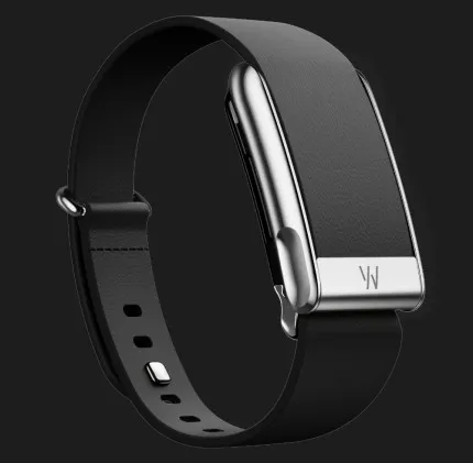 Ремешок Whoop LeatherLuxe Band для Whoop MG (Black with Titanium) (Size S)
