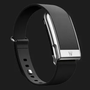 Ремешок Whoop LeatherLuxe Band для Whoop MG (Black with Titanium) (Size L)
