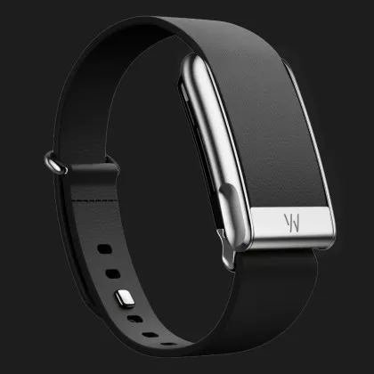 Ремінець Whoop LeatherLuxe Band для Whoop MG (Black with Titanium) (Size L) в Ковелі