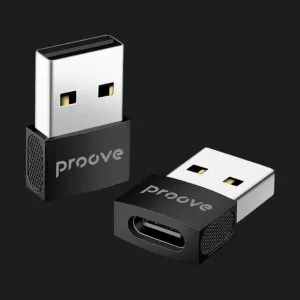 Перехідник OTG Proove Extension Type-C to USB (Black) в Чернівцях