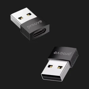 Перехідник OTG Proove Extension Type-C to USB (Black) в Чернівцях