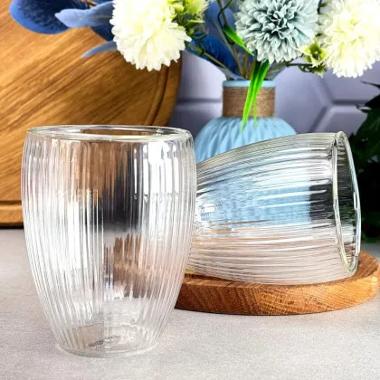 Набір чашок з подвійними стінками Ardesto 350 мл 2 шт. (AR2635BN) в Ковелі