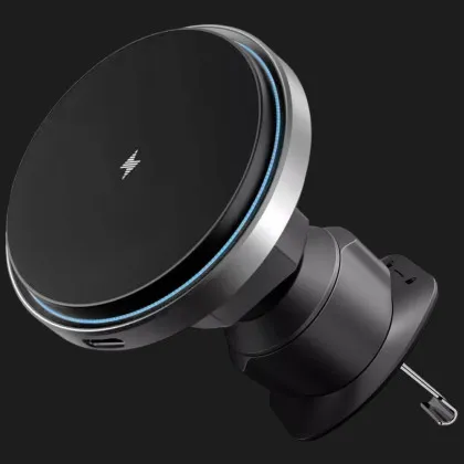 Автомобільний тримач з бездротовим зарядним пристроєм Proove Magic Circle Pro 15W (Black) в Ковелі
