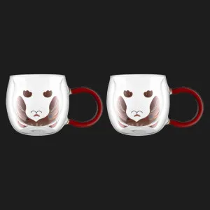 Набор чашек с двойными стенками Ardesto Animals 280 мл 2 шт. (AR2628BC) в Сваляве