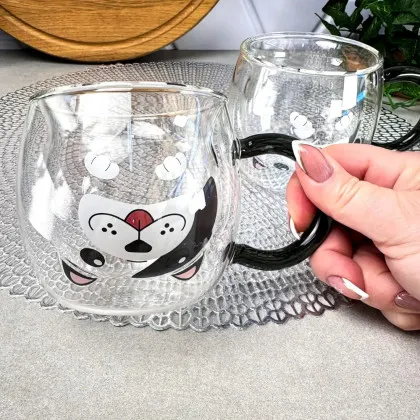 Набор чашек с двойными стенками Ardesto Animals 280 мл 2 шт. (AR2628BD) Ивано-Франковске