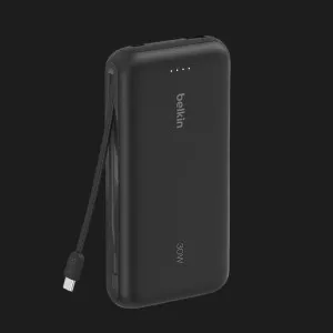 Зарядное устройство для Power Bank Belkin 20000мАh, 30Вт, встроенный кабель USB-C (Black) в Хмельницком