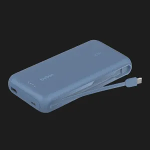 Зарядное устройство для Power Bank Belkin 20000мАh, 30Вт, встроенный кабель USB-C (Blue) в Хмельницком