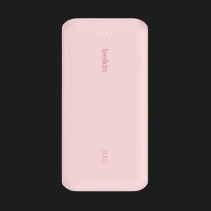 Зарядное устройство для Power Bank Belkin 20000мАh, 30Вт, встроенный кабель USB-C (Pink) в Хмельницком
