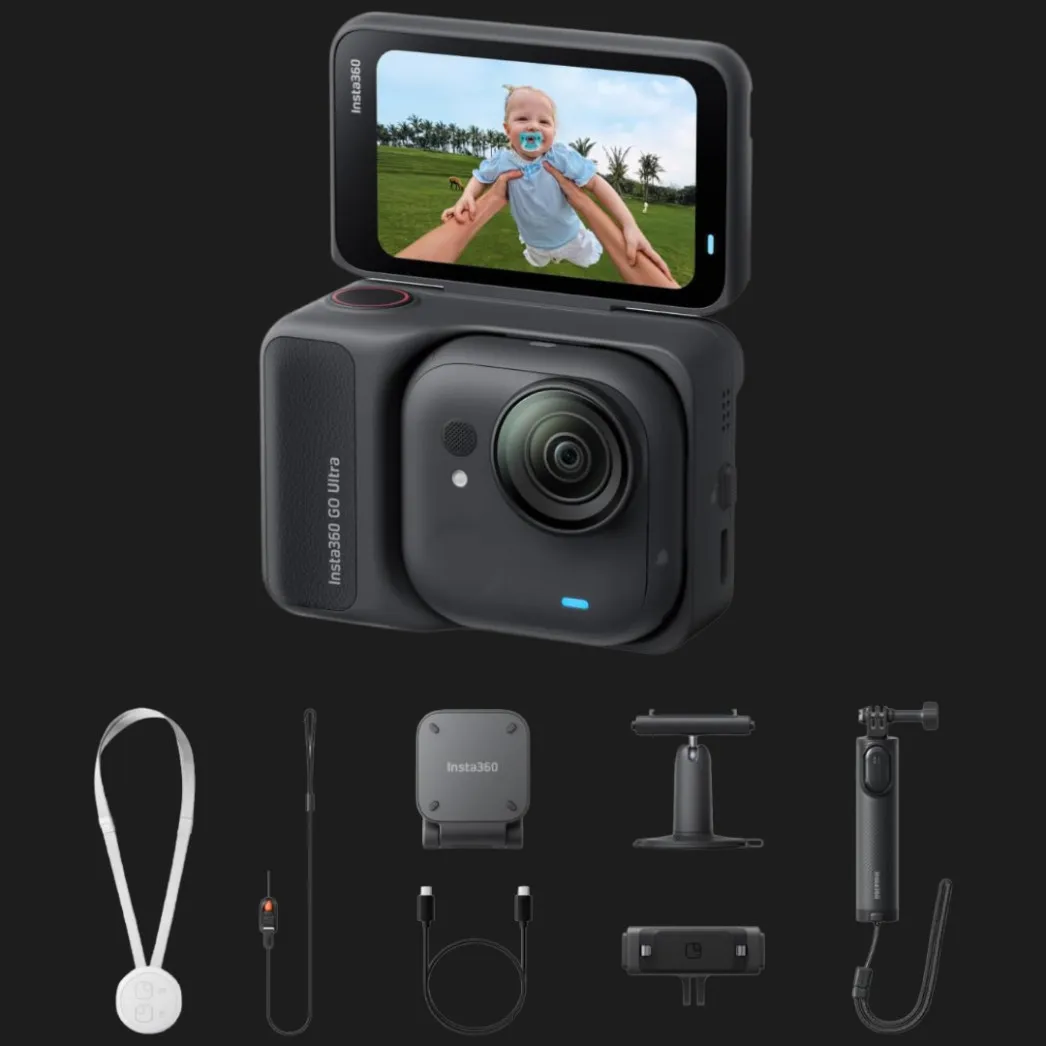 Екшн-камера Insta360 GO Ultra Midnight Black Creator Bundle
