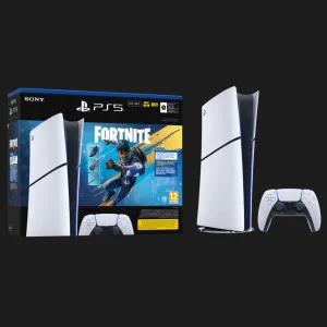 Ігрова приставка Sony PlayStation 5 Slim (Digital Edition) (Fortnite Flowering Chaos Bundle) (825GB) (Standard)