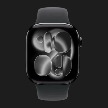 б/у Apple Watch Series 11 GPS 46mm Jet Black Aluminum Case with Black Sport Band - M/L (MEUX4) Ивано-Франковске