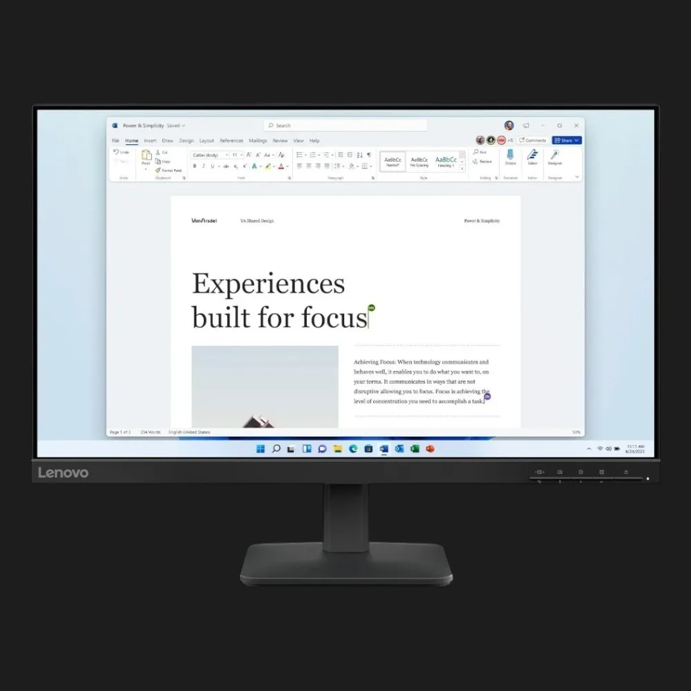 Монітор Lenovo 23.8" L24-4e IPS 100Hz 68C2KAC1UA (UA)