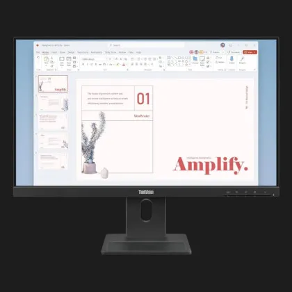 Монитор Lenovo 23.8" ThinkVision E24-40 IPS 100Hz 64BAMAT1UA (Raven Black) (UA)